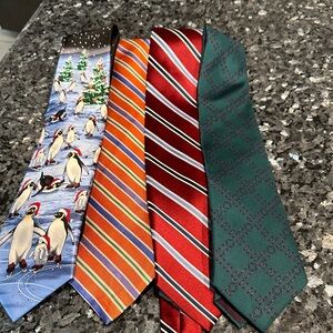 Stylish Men's Tie Set - Festive, Striped, and Patterned